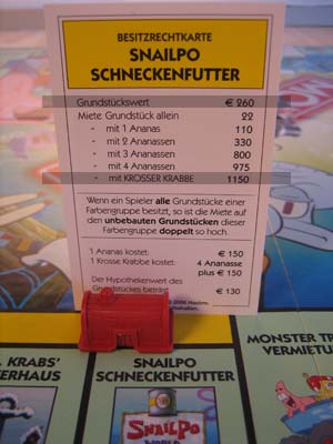 Monopoly SpongeBob - Schwammkopf - Krosse Krabbe bauen