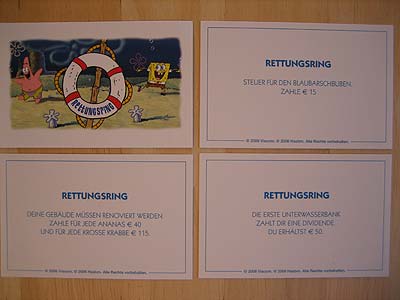Monopoly SpongeBob - Schwammkopf - Rettungsring-Karten