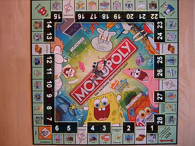Monopoly SpongeBob - Schwammkopf - Spielplan