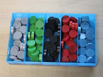 Olympos - 5-Fächer-Box von Conrad für die Spielsteine