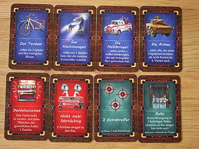 Pints of Blood - Rettungskarten, Zombiekarten und Buddykarten