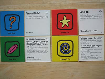 Party & Co - Aufgabenkarten