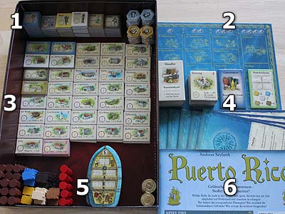 Puerto Rico - Limitierte Jubiläumsausgabe - Spielmaterial