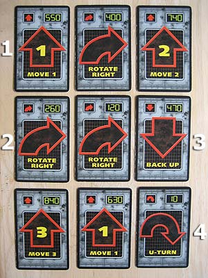 Robo Rally - Programmkarten