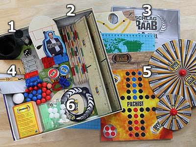 Schlag den Raab - Das 2. Spiel - Spielmaterial