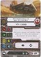 Star Wars X-Wing Miniaturen-Spiel - Erweiterung-Pack - Millennium Falke - Schiffskarte - Schmuggler aus dem Outer Rim