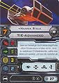 Star Wars X-Wing Miniaturen-Spiel - Erweiterung-Pack - TIE-Advanced - Schiffskarte - Maarek Stele