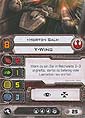 Star Wars X-Wing Miniaturen-Spiel - Erweiterung-Pack - Y-Wing - Schiffskarte - Horton Salm