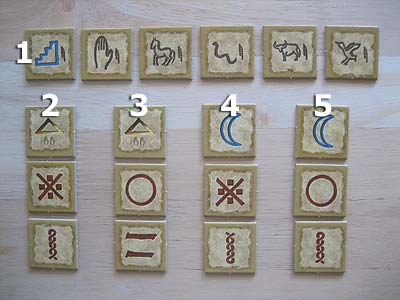 Sakkara - Hieroglyphenkärtchen