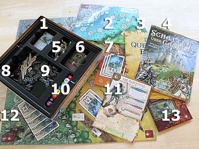 Schatten über Camelot - Spielmaterial