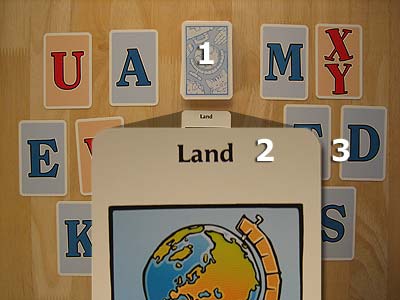 Schnapp, Land, Fluss - Spielablauf - 1. Runde