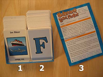 Schnapp, Land, Fluss - Spielmaterial