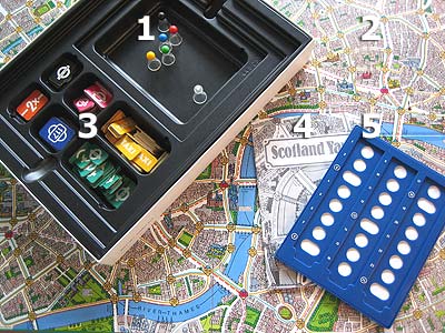Scotland Yard - Spielmaterial