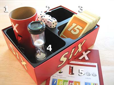 Six - Spielmaterial