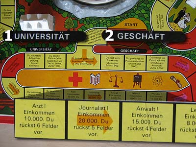Spiel des Lebens - Spielstart - Berufswahl