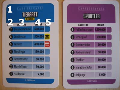 Spiel des Lebens - Generation Now - Karrierekarten