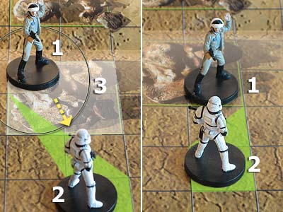 Star Wars Miniatures - Starter Set - Schutz durch niedrige Objekte