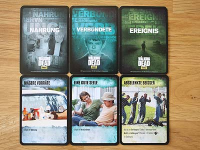 The Walking Dead - Der Widerstand - Ressourcenkarten und Ereigniskarten