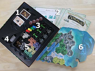 Tobago - Spielmaterial