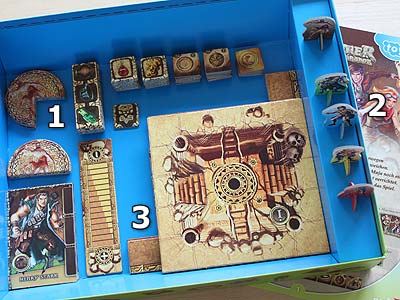 Die Schatzkammer von El Mirador - Spielmaterial