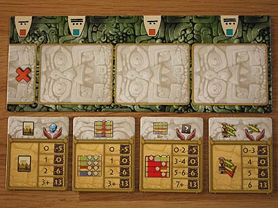 Tzolk’in - Stämme und Prophezeiungen - Prophezeiungstafel und Prophezeiungsplättchen