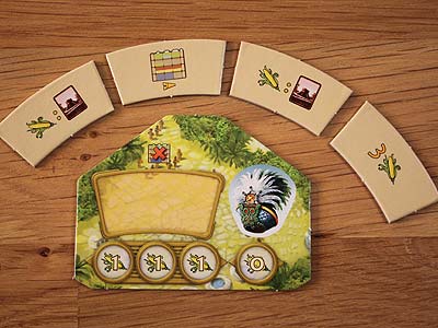 Tzolk’in - Stämme und Prophezeiungen - Schnellaktionstafel und Schnellaktionsplättchen