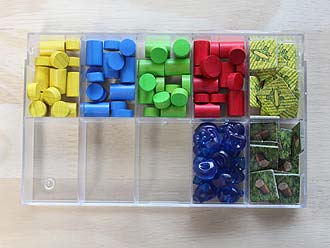 Tzolk’in - 10-Fächer-Box von Conrad für Spielsteine, Marker und Kristallschädel