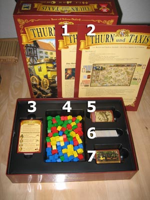 Thurn und Taxis - Spielmaterial