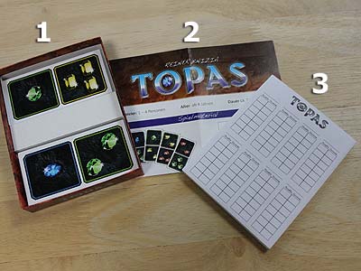 Topas - Spielmaterial