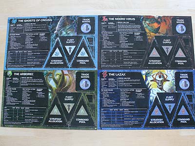 Twilight Imperium 3 - Shards of the Throne - Race Sheets