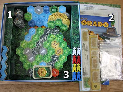 Wettlauf nach El Dorado - Spielmaterial