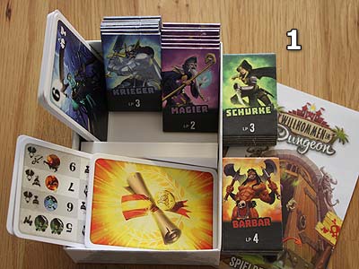 Willkommen im Dungeon - Spielmaterial