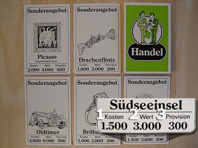 Zahltag - Handels-Karten