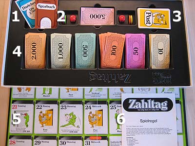 Zahltag - Spielmaterial