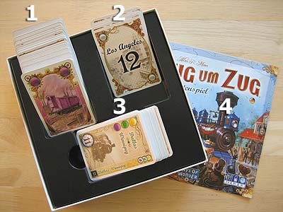 Zug um Zug - Das Kartenspiel - Spielmaterial